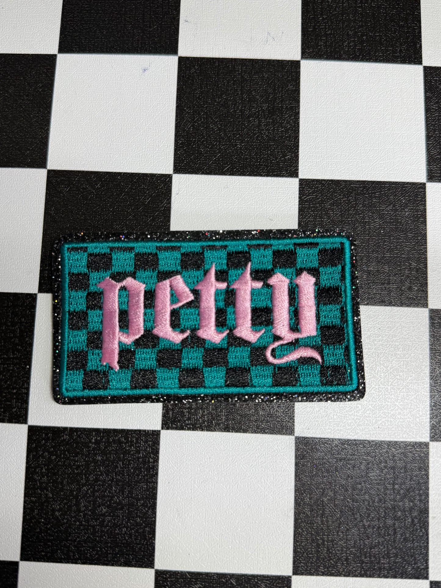 HAT PATCH IRON- ON -PETTY TEAL