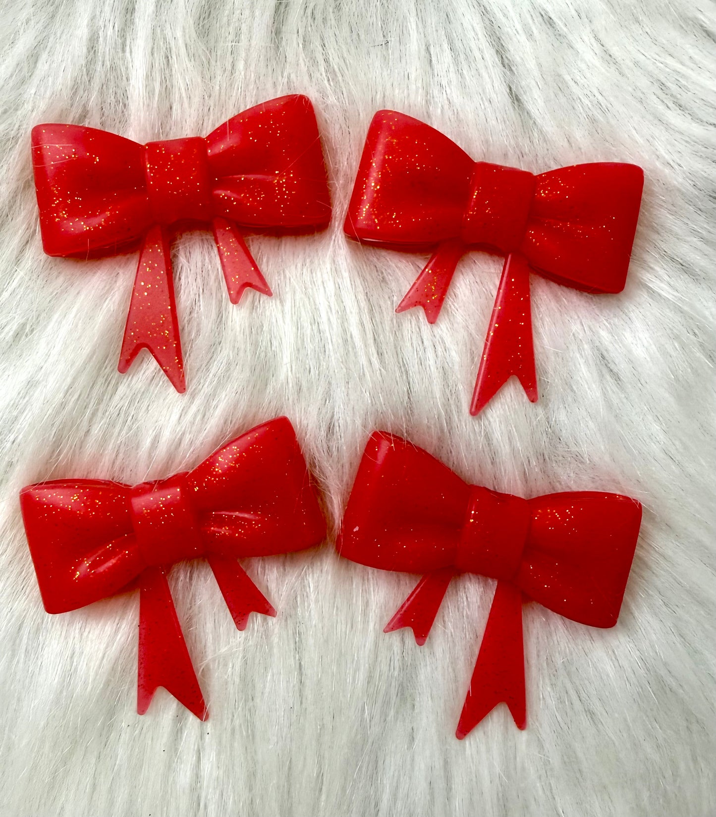 RED GLITTER BOW
