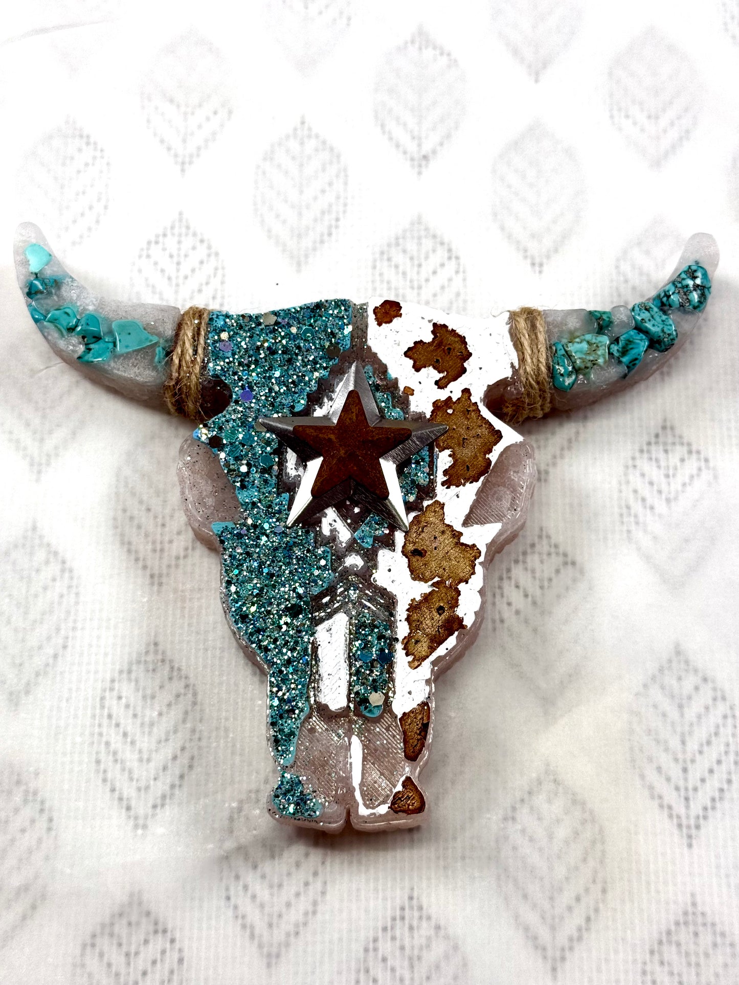 Car Freshies- Steer with turquoise stones