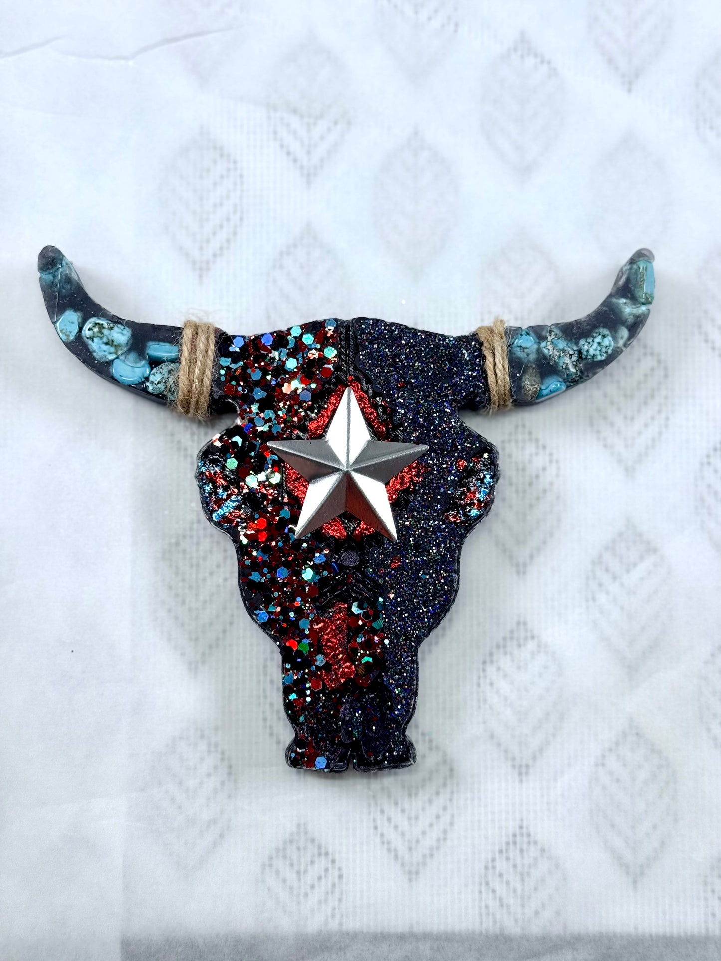 Car Freshies- Steer with turquoise stones