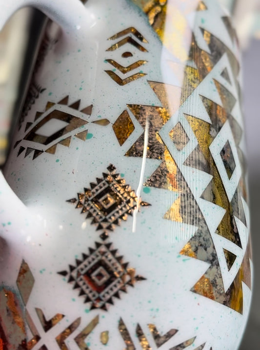 Rustic Urban Distressed Cowgirl 16oz Stemmy Tumbler