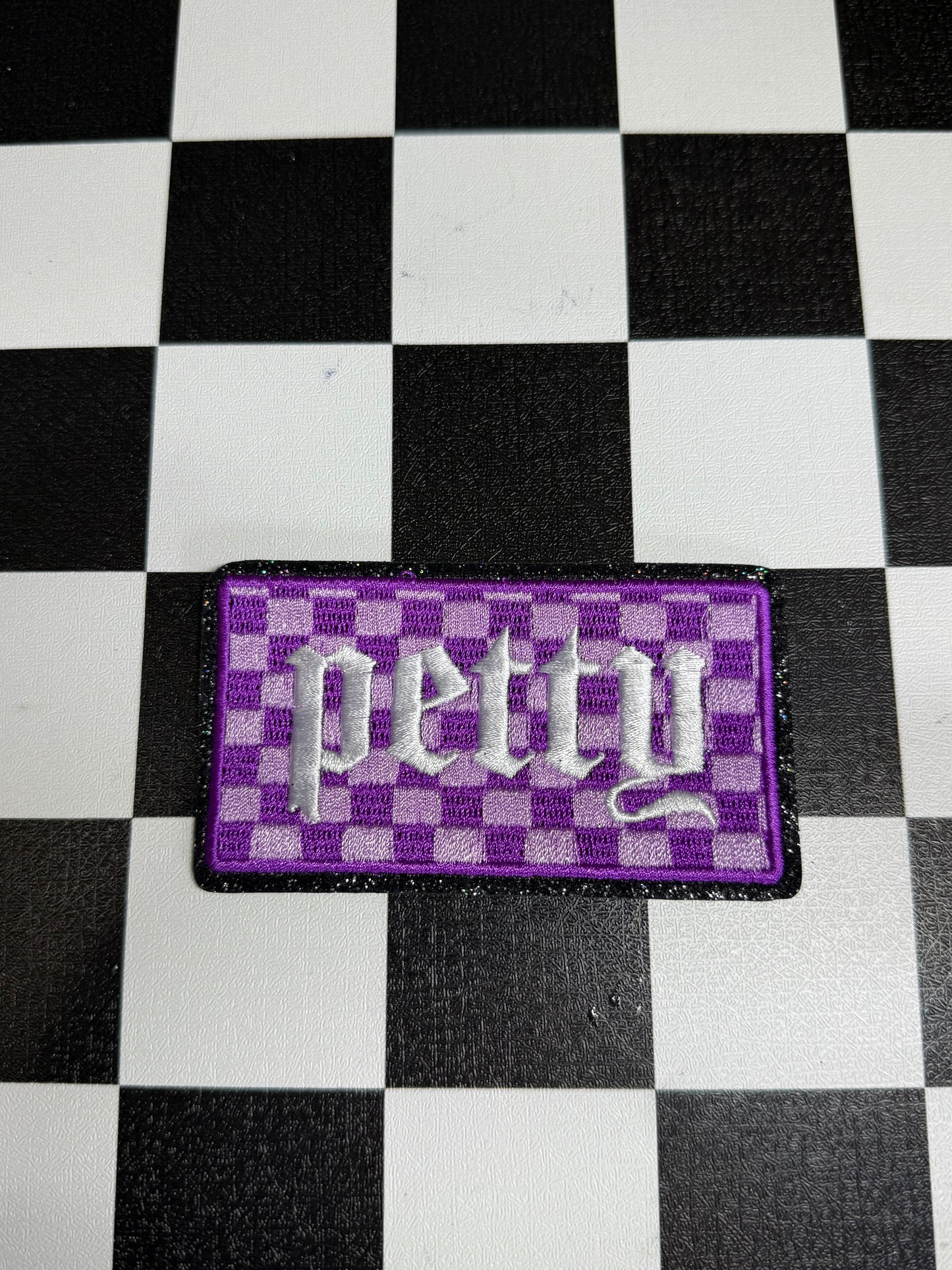 HAT PATCH IRON- ON -PETTY PURPLE