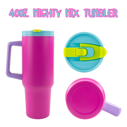40oz Mighty Mix Tumbler Pink