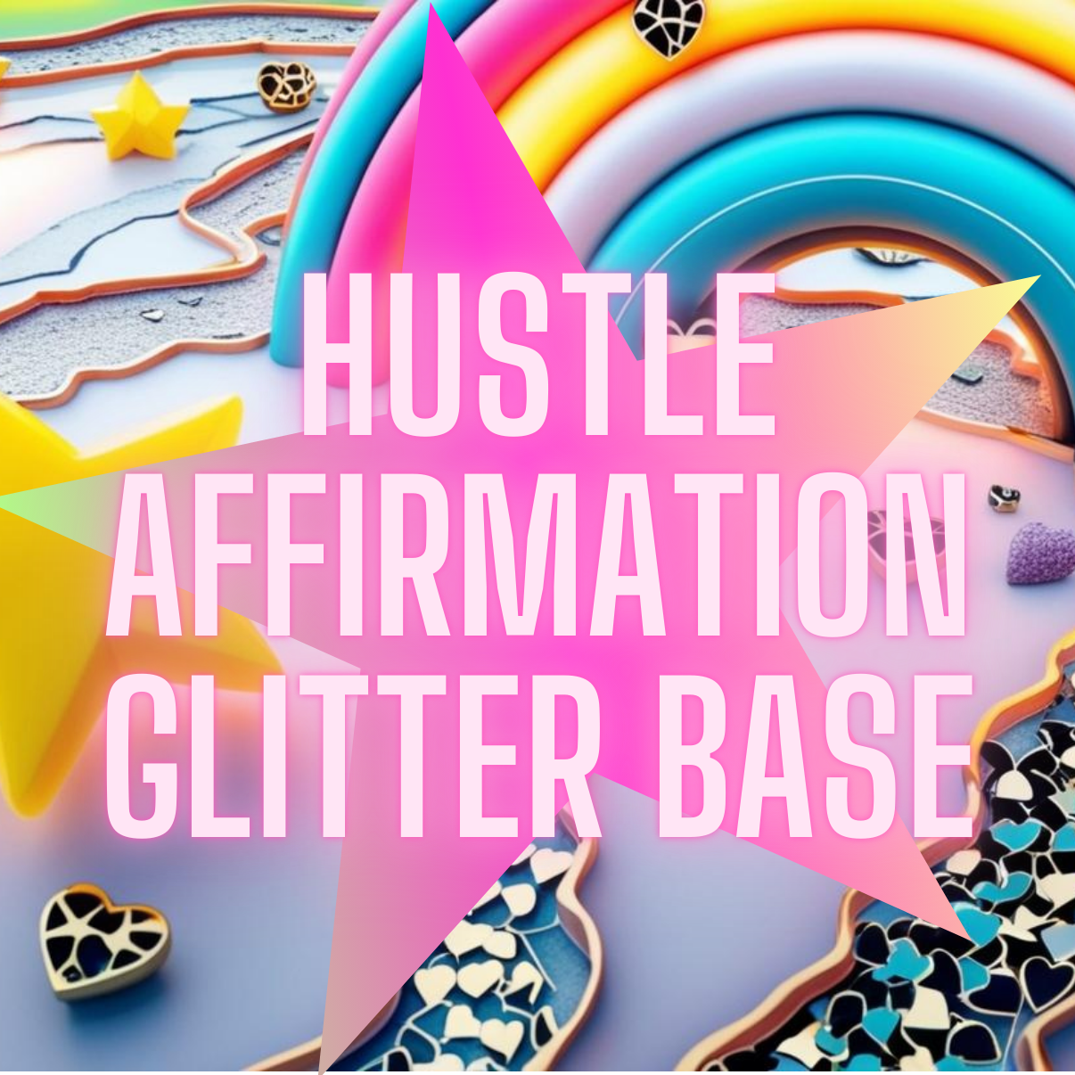 Hustle Affirmation Glitter-40oz Tumbler- Pre Order