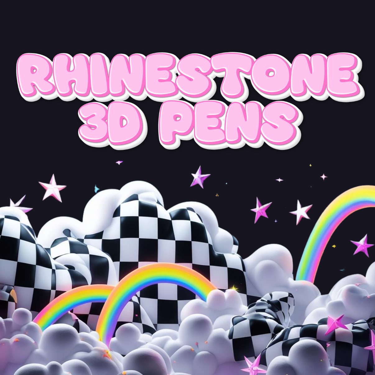 3D RHINESTONE BEADABLE PEN (JUST PEN)