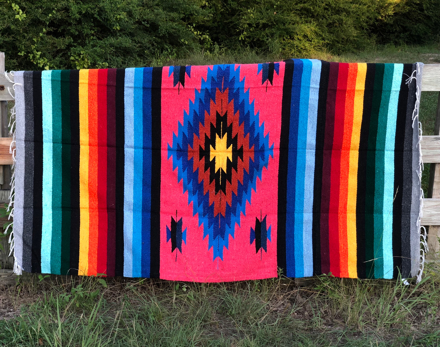 Salmon Diamond Aztec Blankets