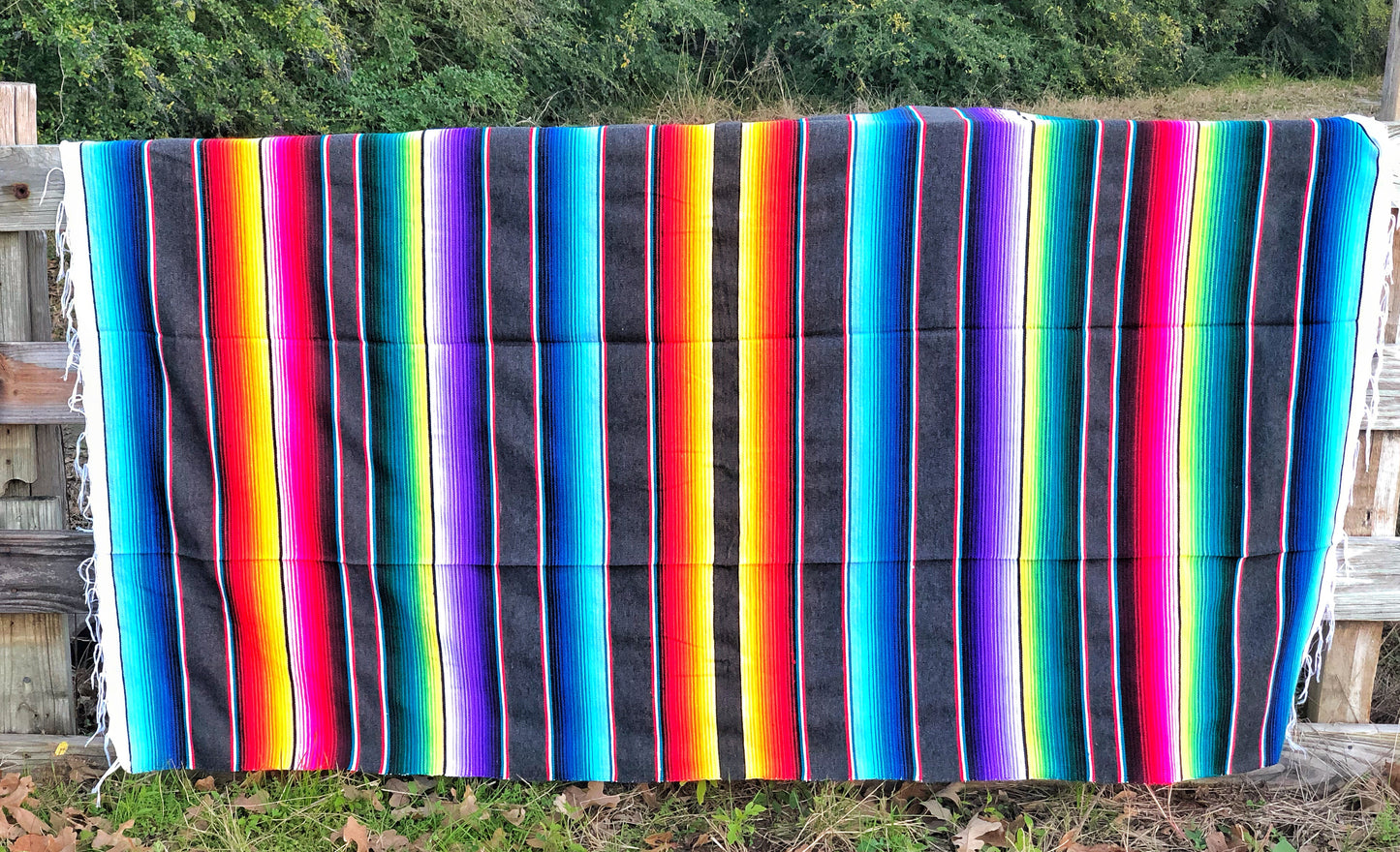 Charcoal Large Serape Blanket