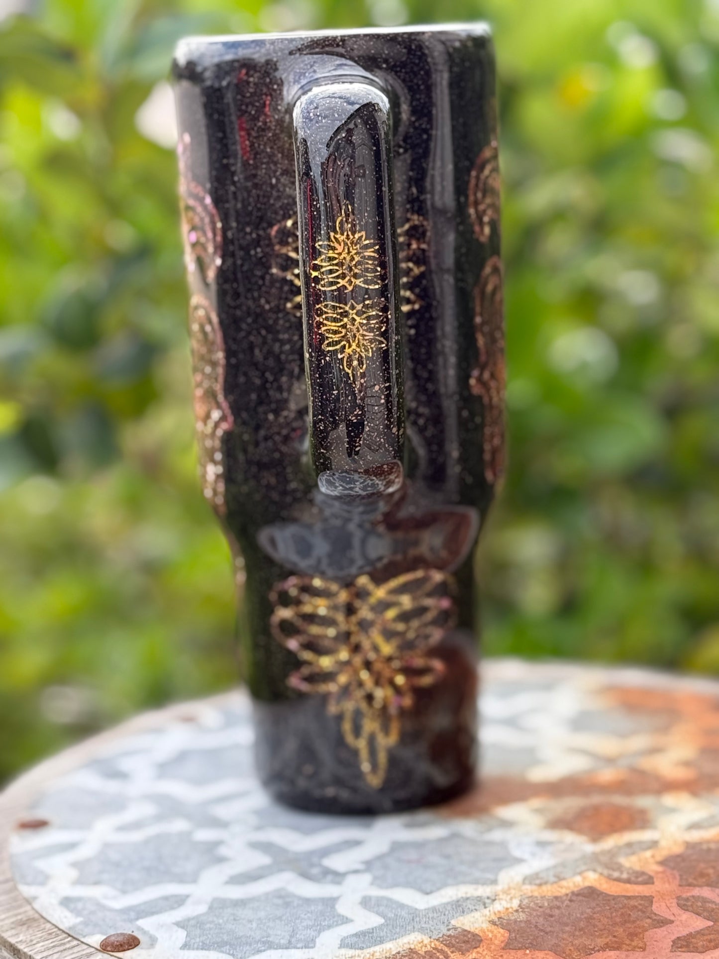 40oz Handle Tumbler-Boujee Cowgirl