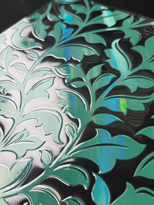 Teal Mint Holo Tooled