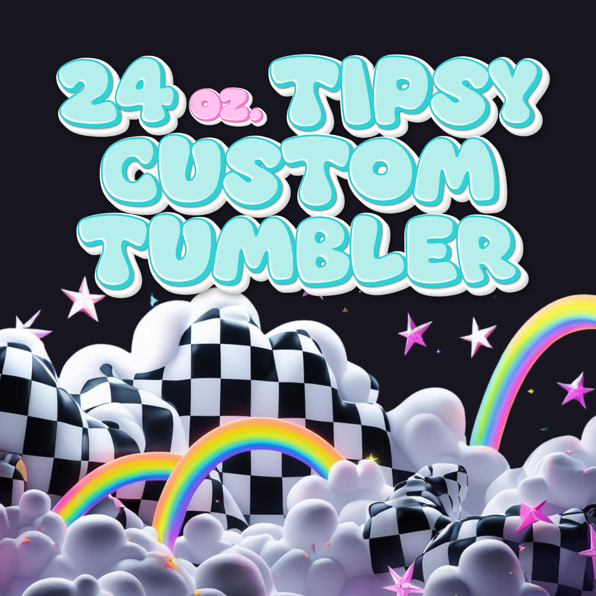 24oz Tipsy Custom Tumbler