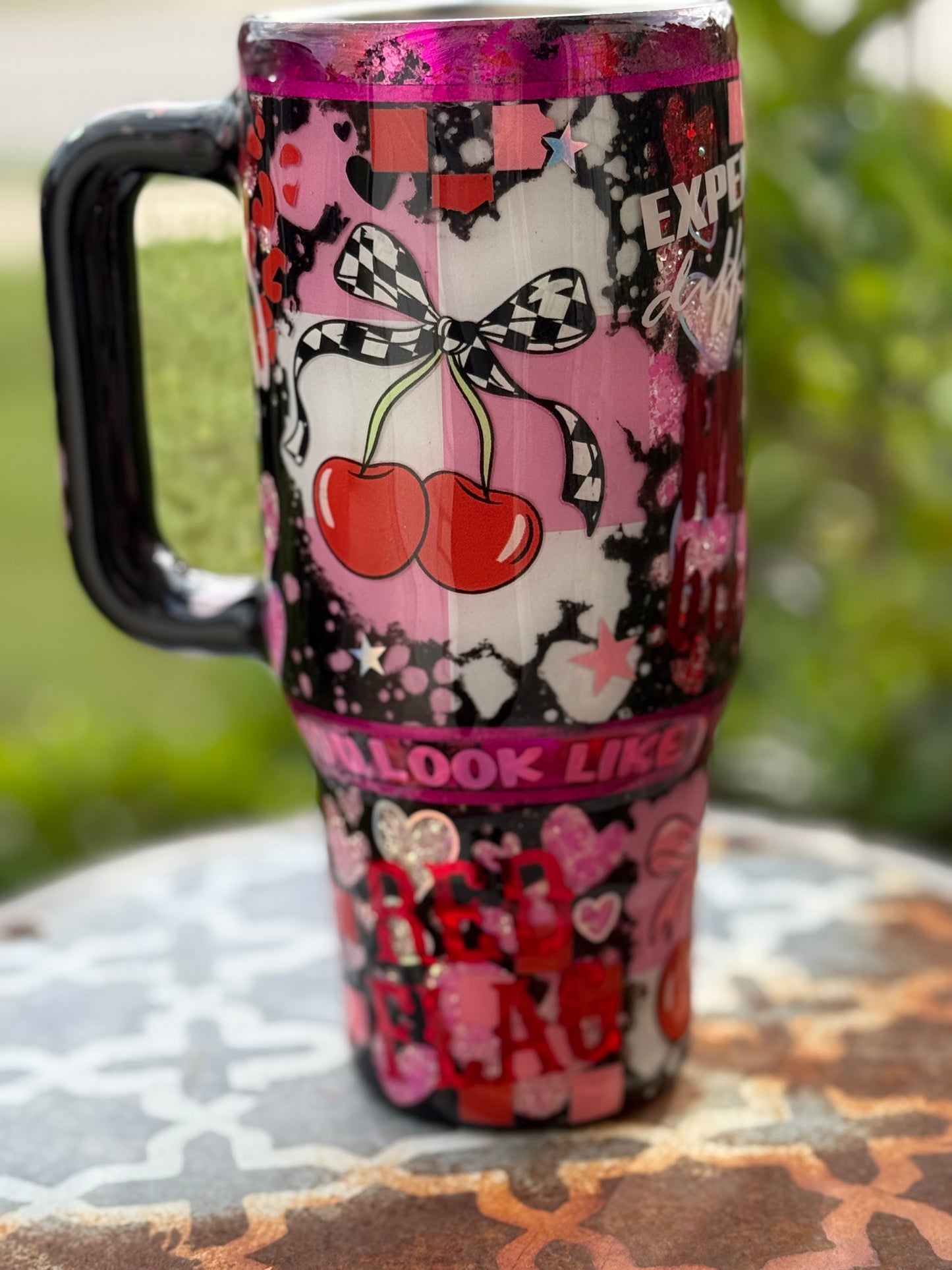 40oz Handle Tumbler-Loved