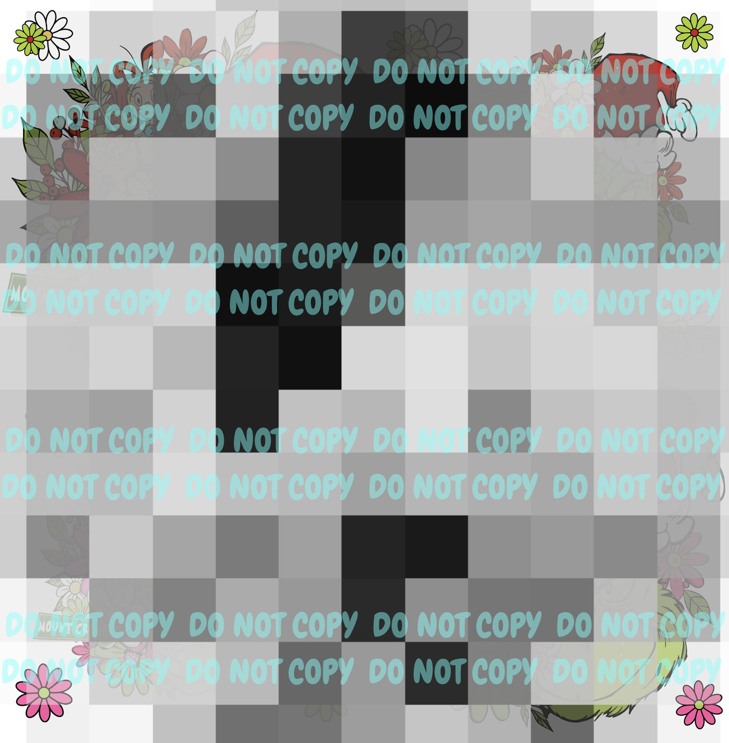 GREEN AND PINK MAN FLORAL