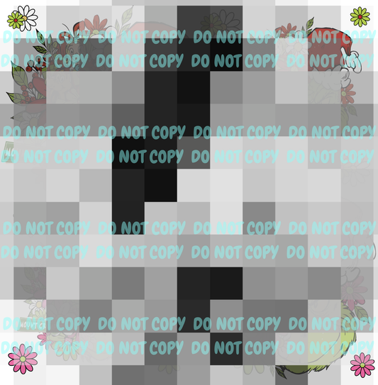 GREEN AND PINK MAN FLORAL