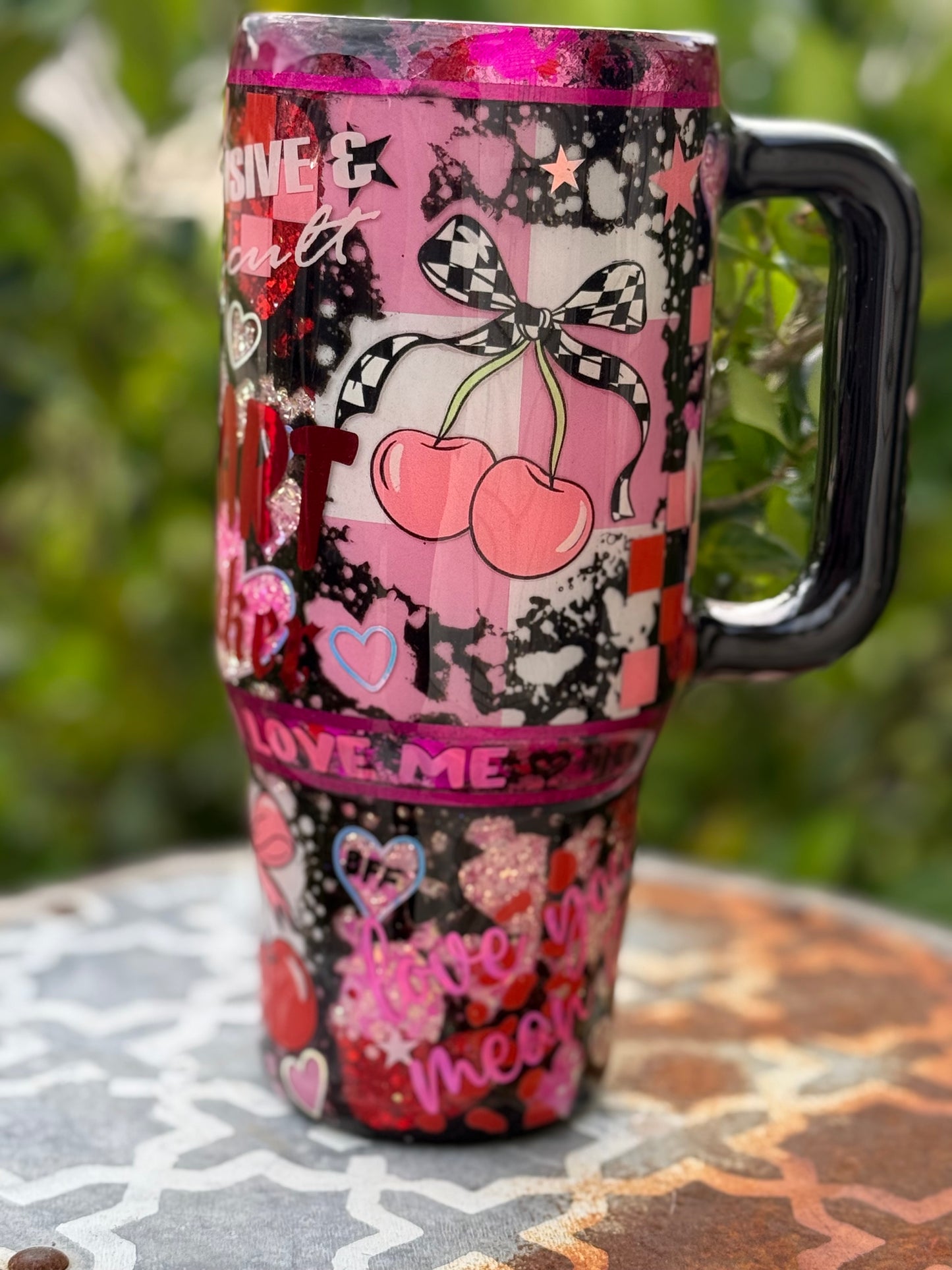 40oz Handle Tumbler-Loved
