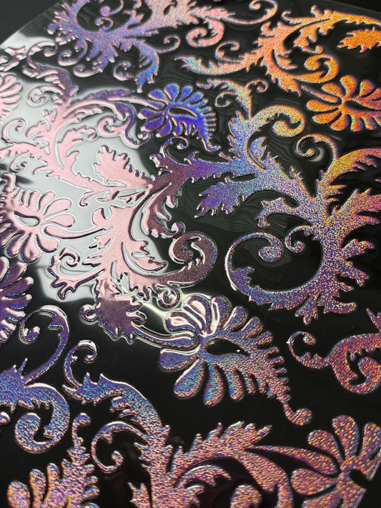 PURPLE PINK HOLO TOOLED  ELEMENT