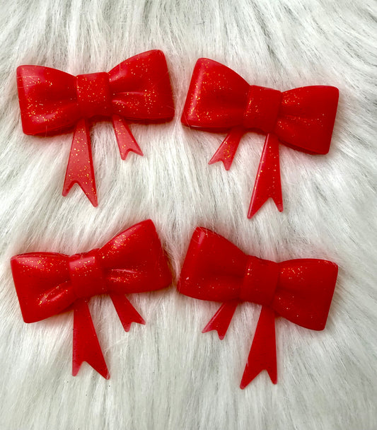 RED GLITTER BOW
