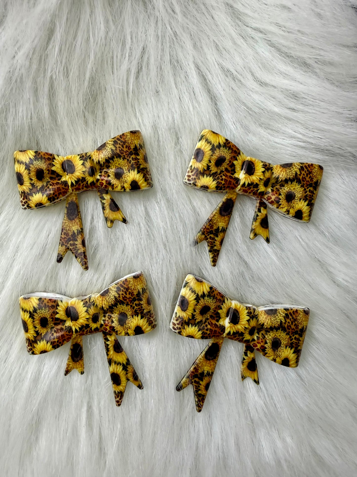 LEOPARD SUNFLOWERS BOW