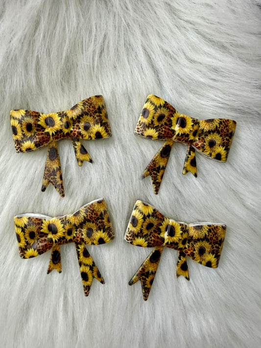 LEOPARD SUNFLOWERS BOW