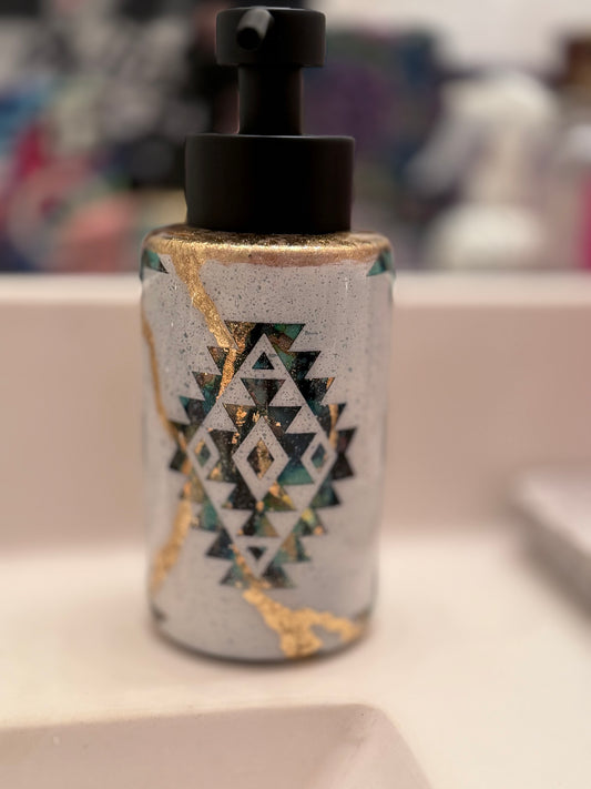 Urban Distressed Cowgirl Soap Dispenser