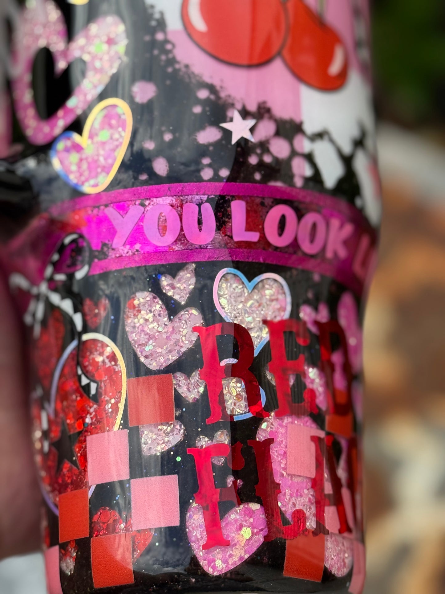 40oz Handle Tumbler-Loved