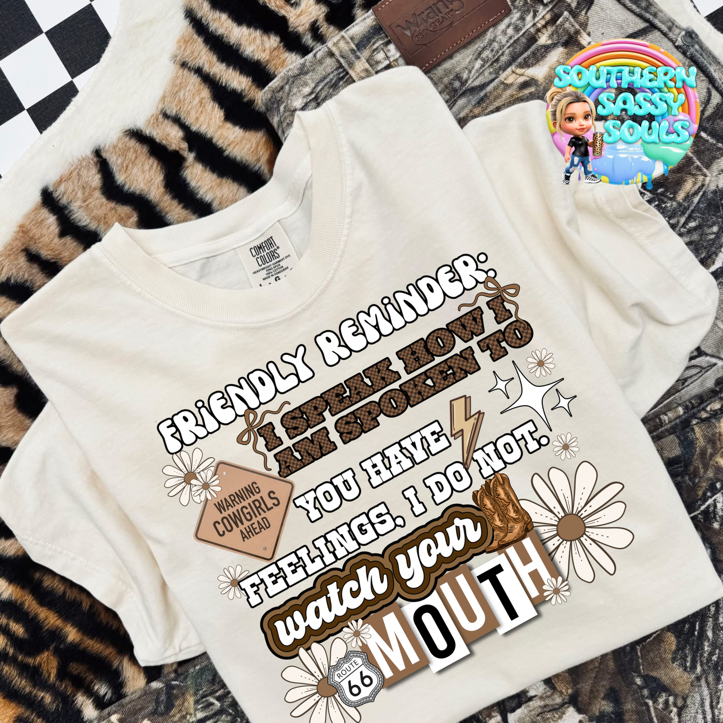 FRIENDLY REMINDER-cowgirl version