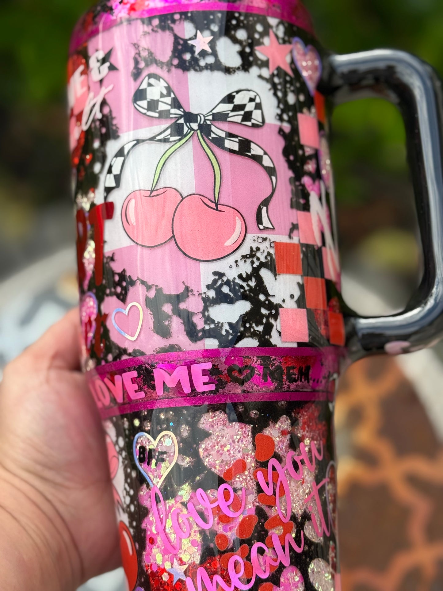 40oz Handle Tumbler-Loved