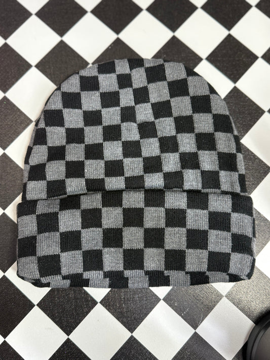BEANIE- BLACK AND GRAY