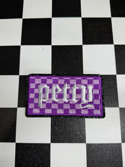HAT PATCH IRON- ON -PETTY PURPLE