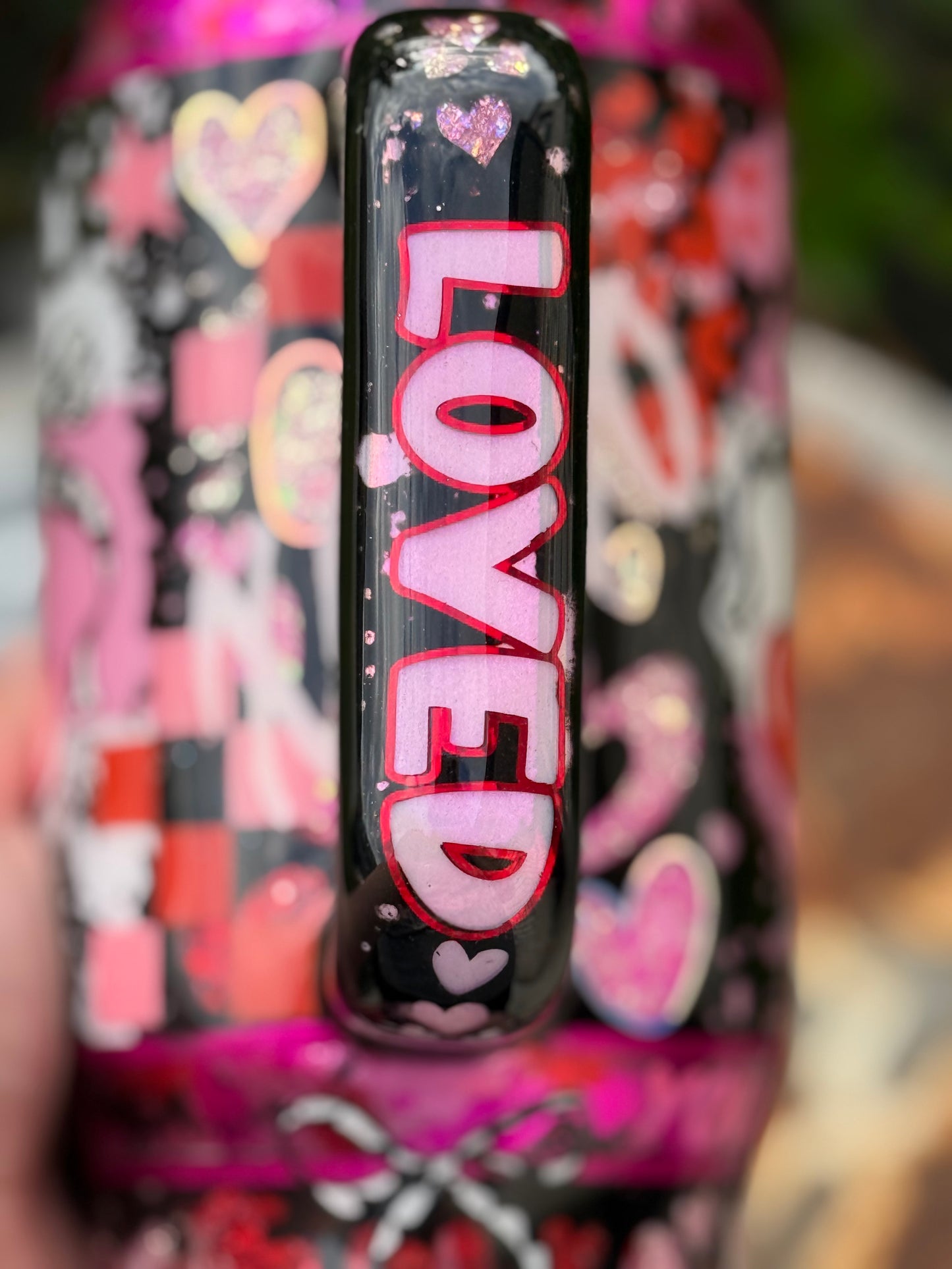 40oz Handle Tumbler-Loved