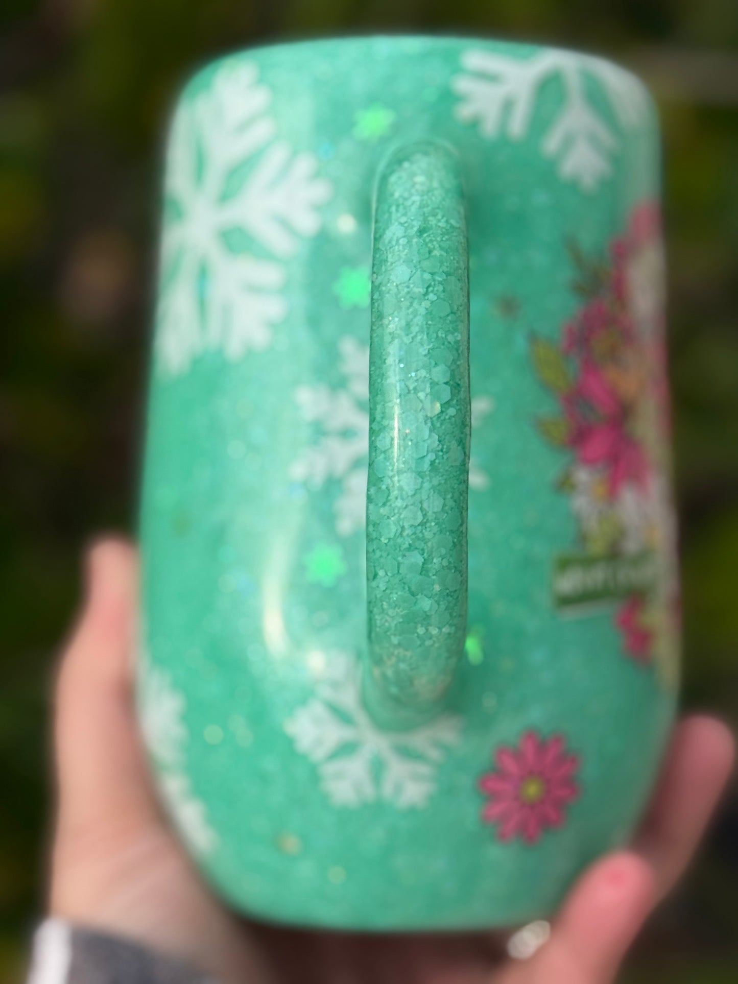 Pinky Floral Greenman-16oz Coffee Tumbler