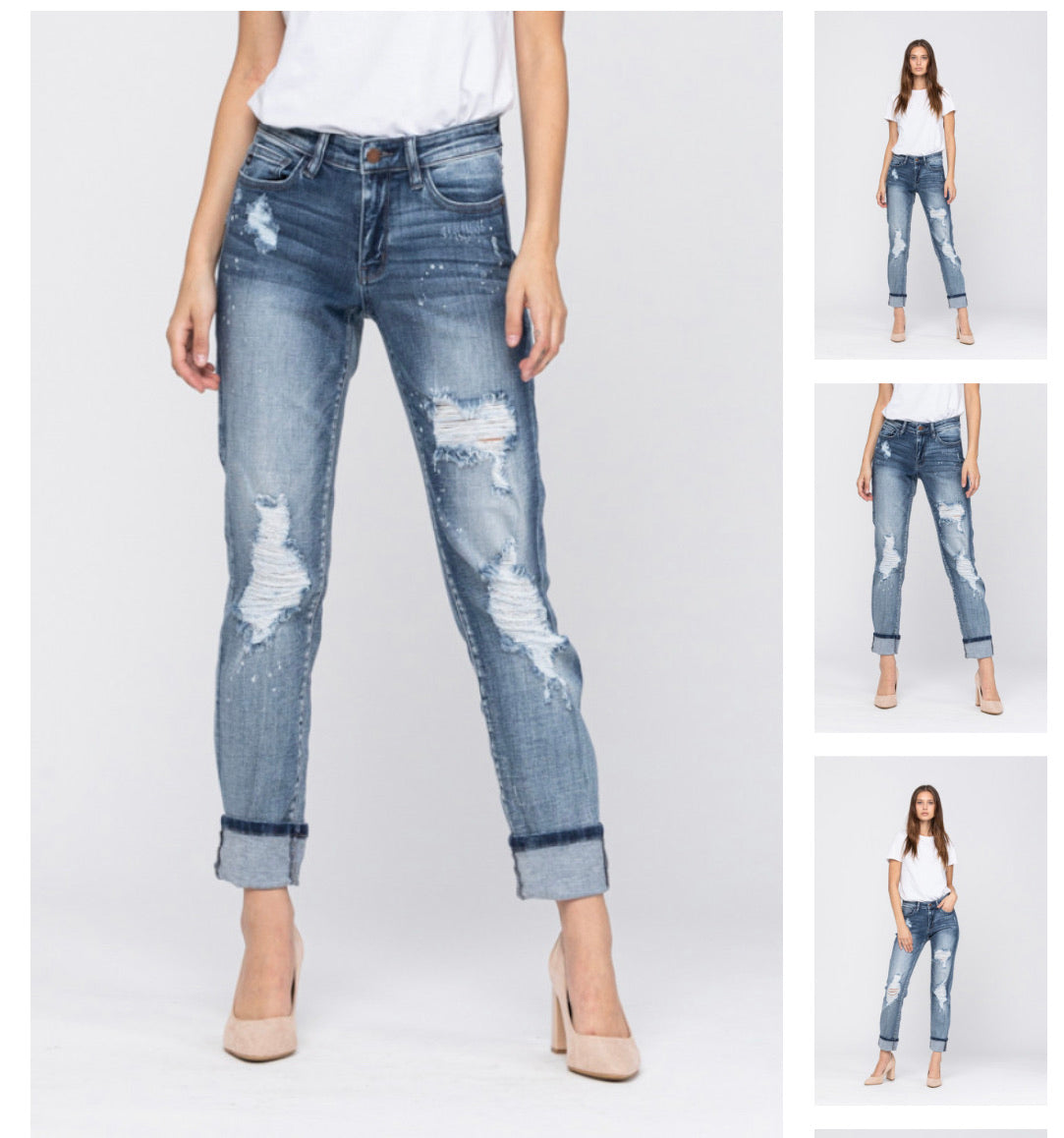 Bleach Splatter Boyfriend Jeans