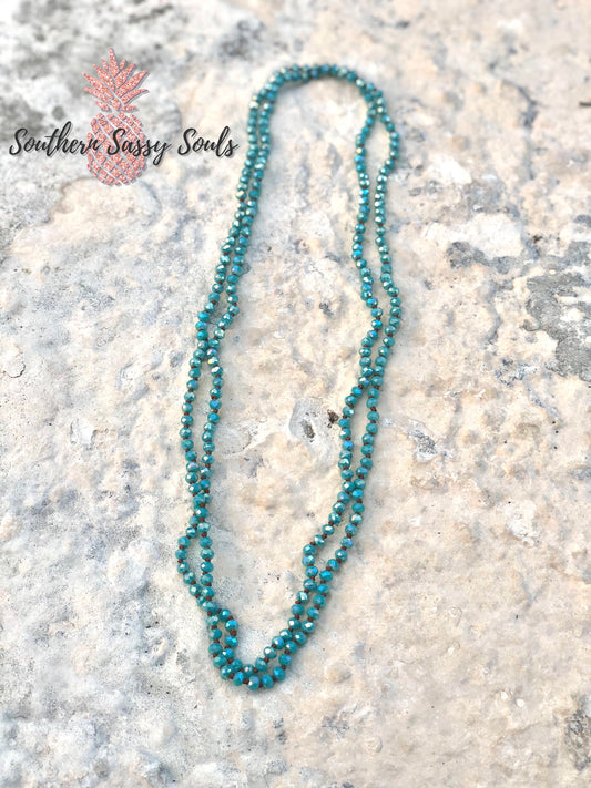 Bright Turquoise 60 inch Necklace